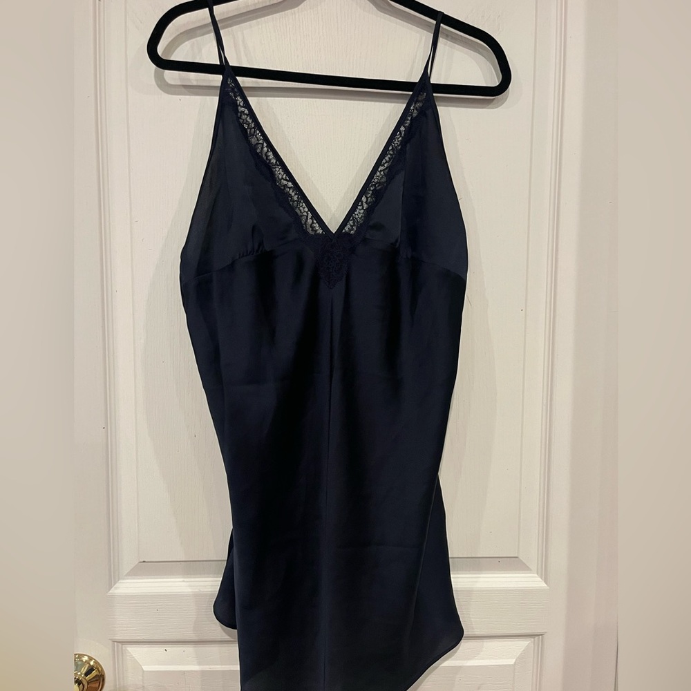 Abercrombie & Fitch Navy Lace Nightie Slip